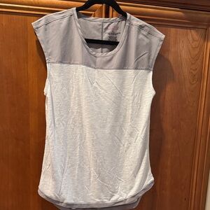 Gray and Light Grey Women's Top